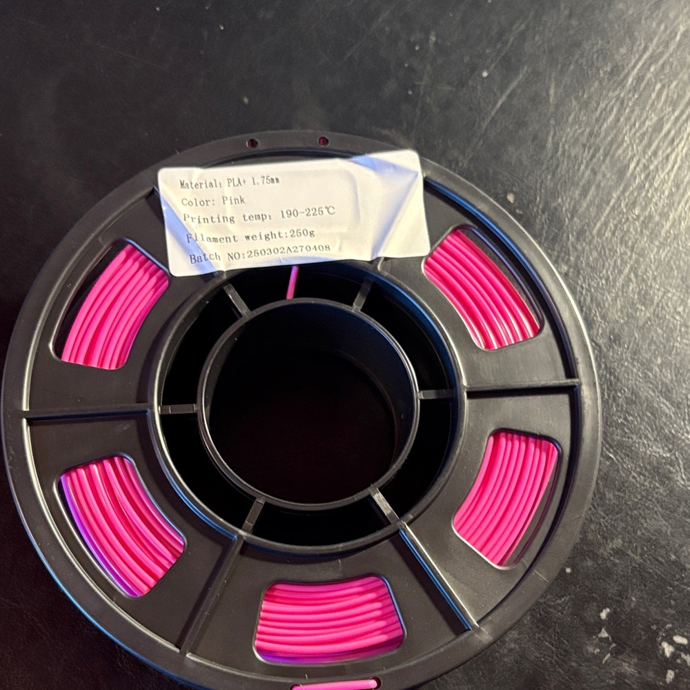 Pink 3D Printer Filament Spool